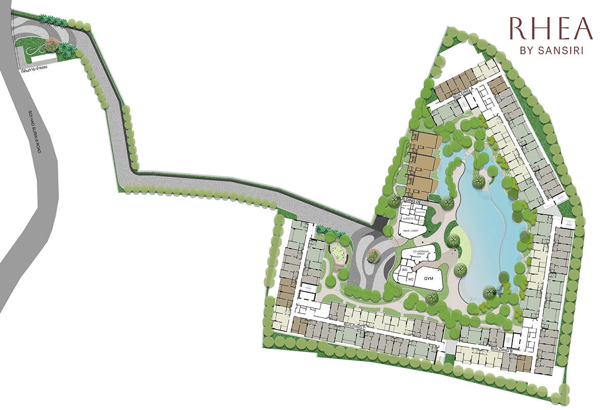 Site plan Rhea by Sansiri Phuket