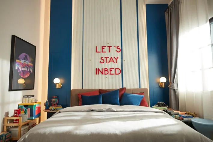 The show home's bedroom