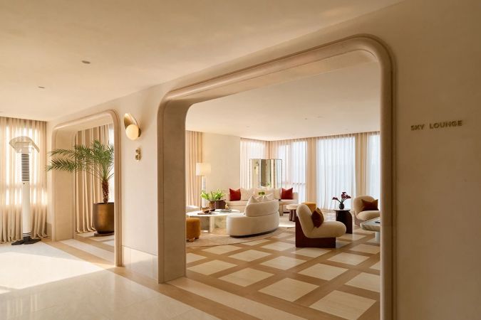 The shared lounge