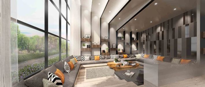 The shared lounge