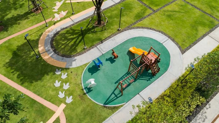The playground from above