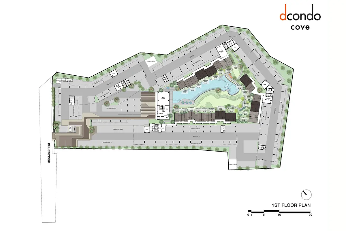 Site plan dcondo cove Phuket